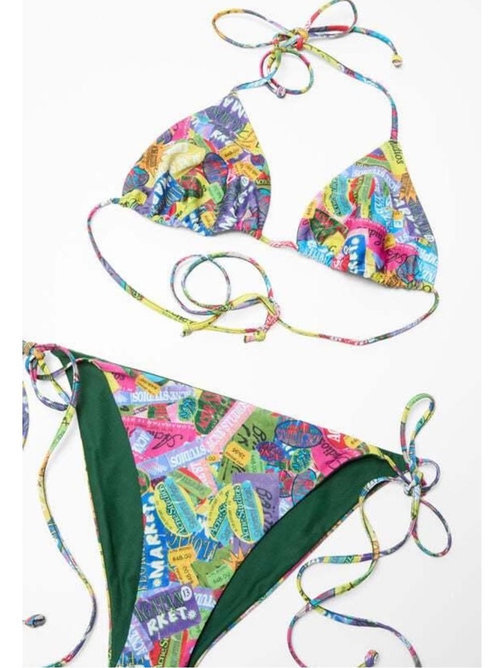 Acne Studios Graphic Print Bikini